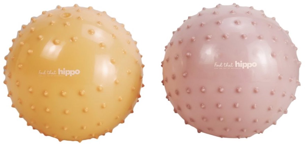 Find That Hippo Sensorische Ballen Set 2 | Rozebruin / Roodbruin